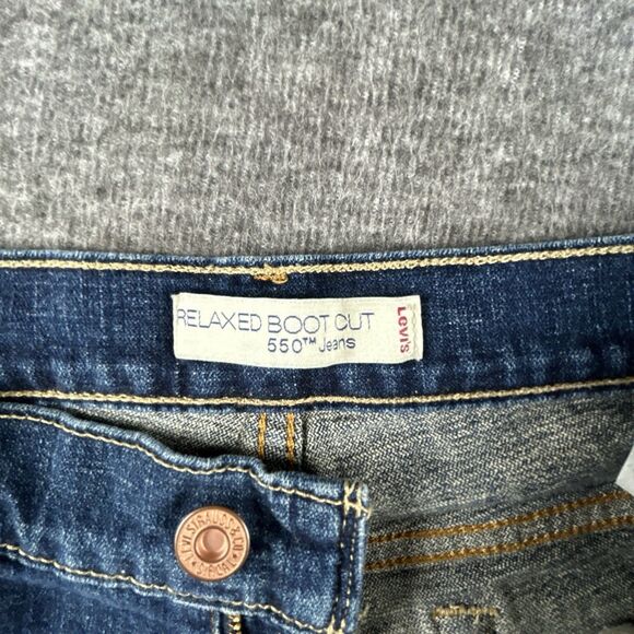 Levi's 550 Relaxed Bootcut Jeans Women's Sz 10M Regular Stretch 30x32 Blue Rider - Picture 5 of 10